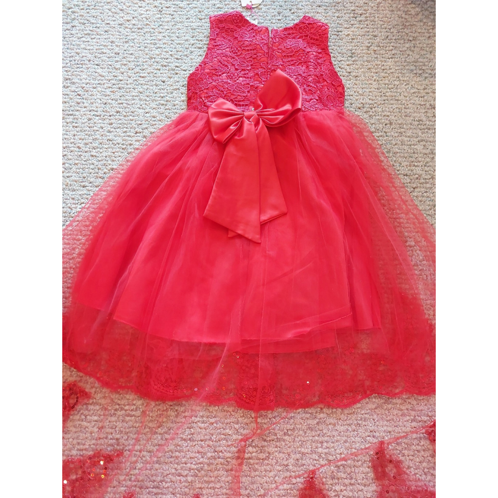 Girls size 18/160 Formal Christmas Dress,nwt - Picture 7 of 10